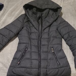 INC International Concepts Black Puffer Jacket